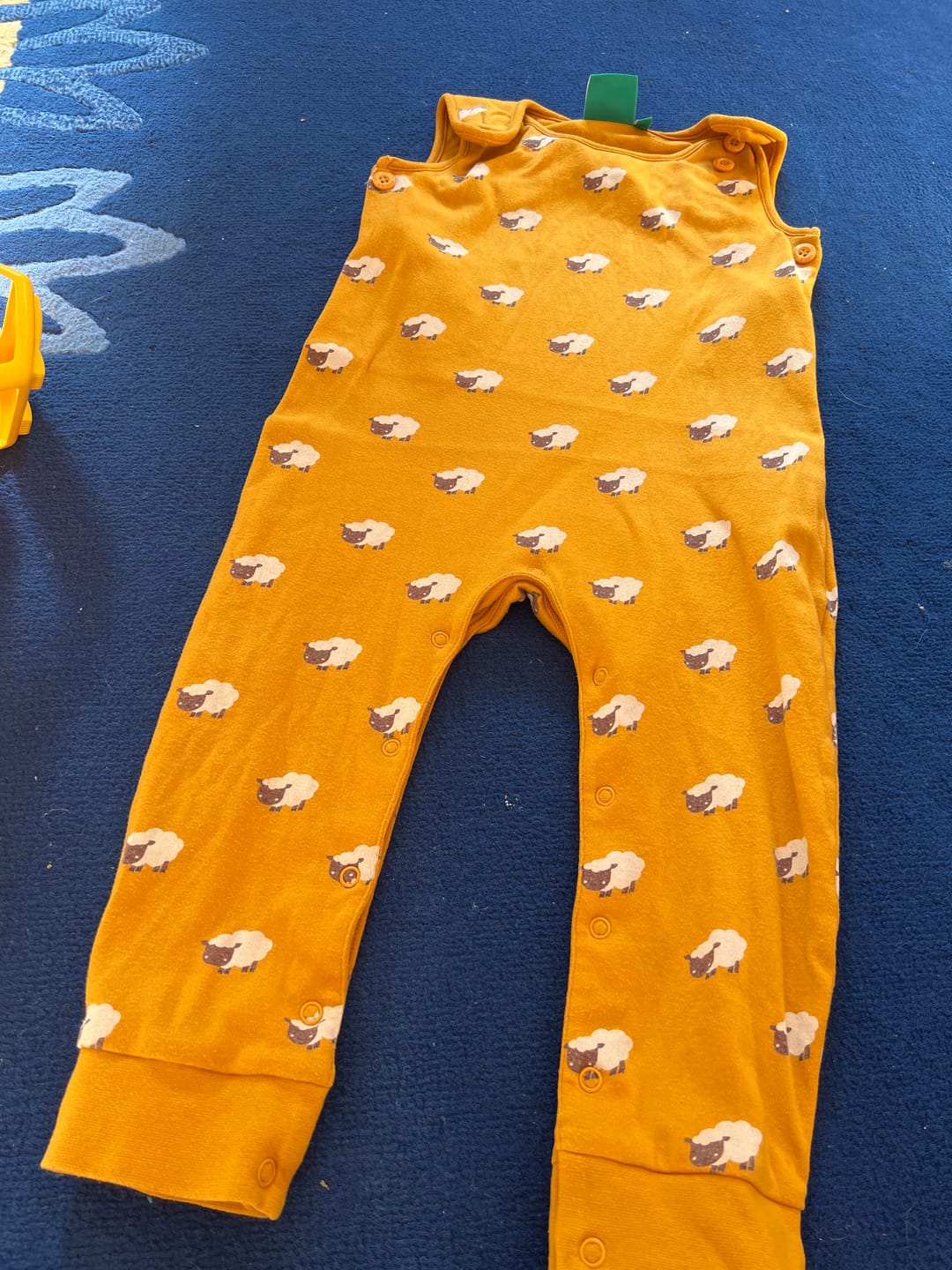 Customer photo review of Counting Sheep Everyday Dungarees