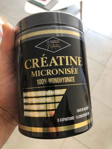 Customer photo review of FRENCH CRÉATINE 100% MONOHYDRATE MICRONISÉE