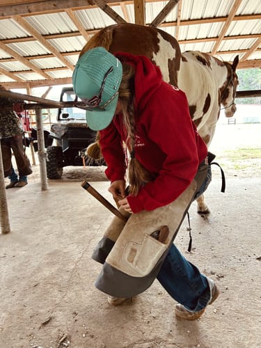 Customer photo review of Lazy J Ranch Teal Performance Trucker Hat