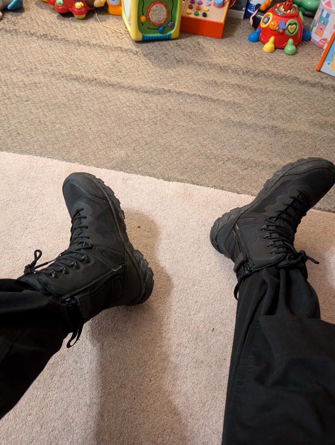 Customer photo review of Ultima Pro 8.0 WP Side-Zip Uniform Boots