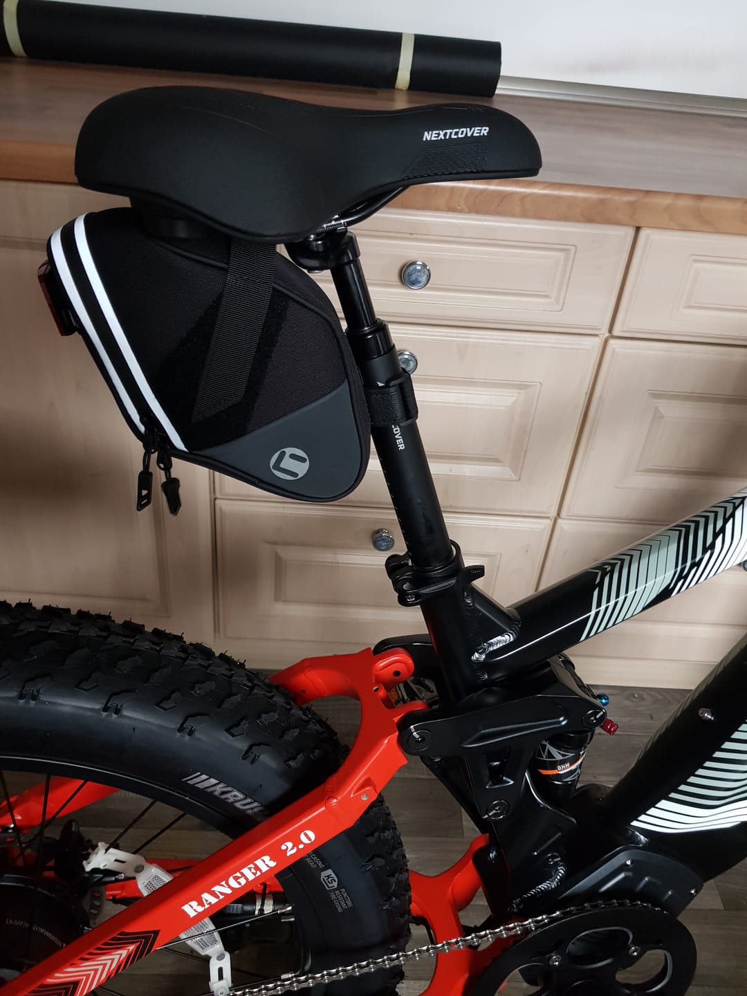 Customer photo review of ComfortSet - Fahrradsattel & gefederte Sattelstütze