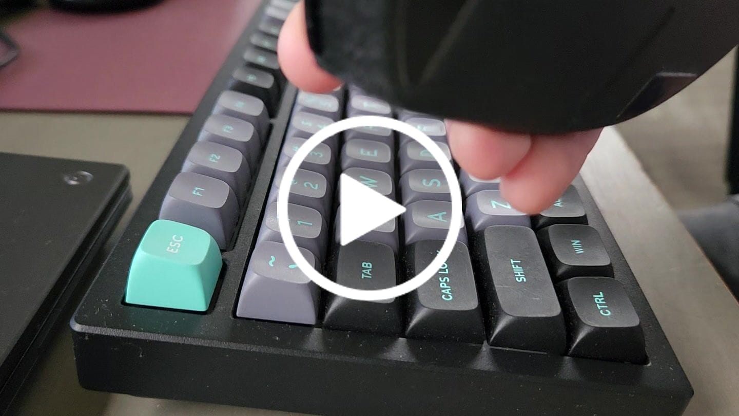 Customer video review of KEYGEEK X MZ Y3 LINEAR SWITCH FACTORY LUBED EDITION (10PCS)