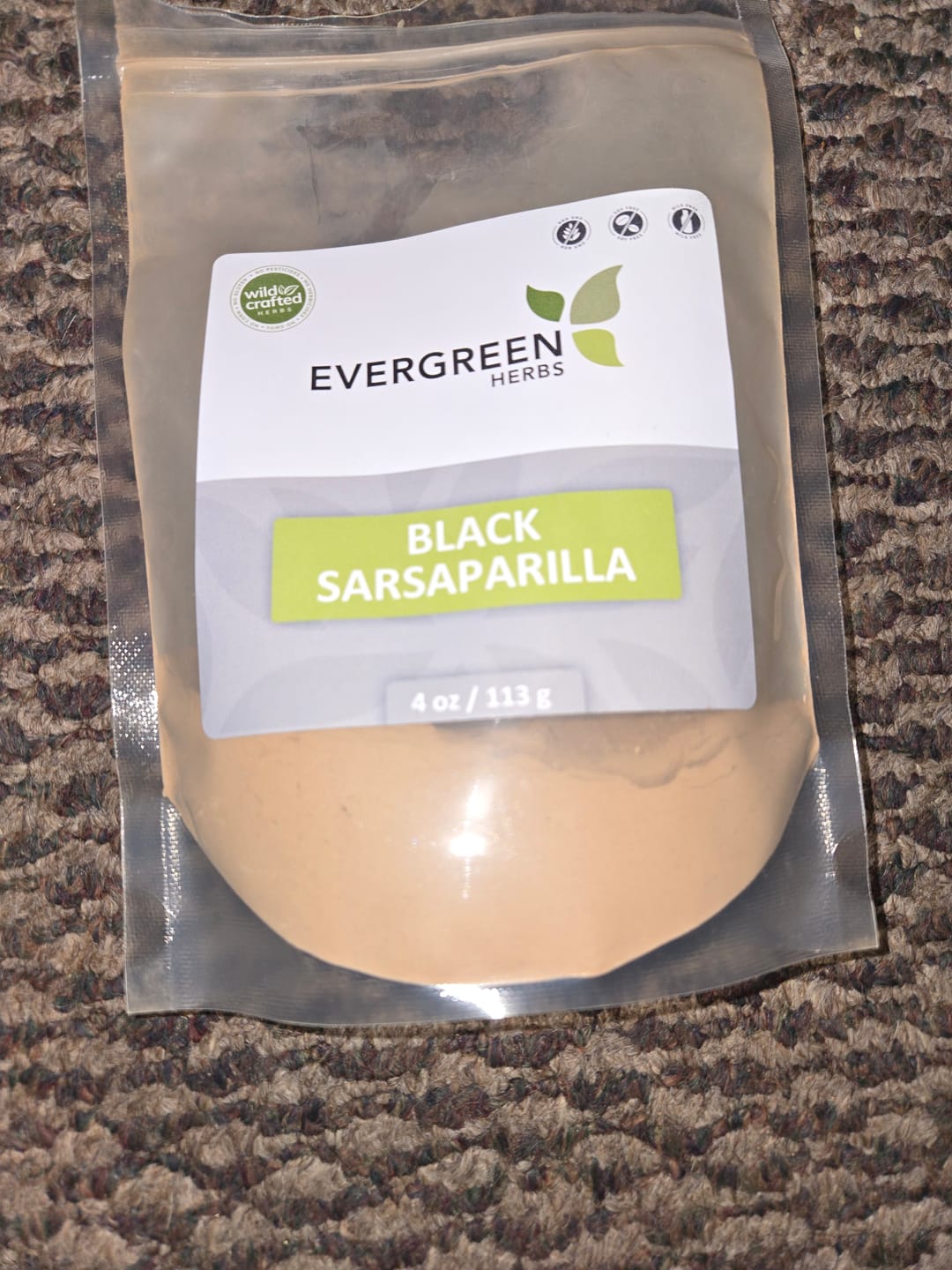 Customer photo review of Black Sarsaparilla Powder (Zarzaparilla Negra en Polvo)