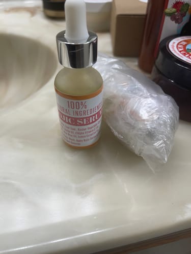 Customer photo review of Kojic Acid Serum