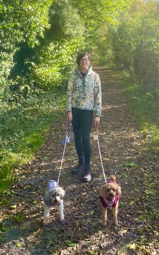 Customer photo review of Walkies Ready® Leggings - Emerald