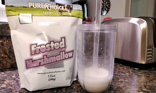 Customer photo review of Whey Protein Isolate Frosted Marshmallow