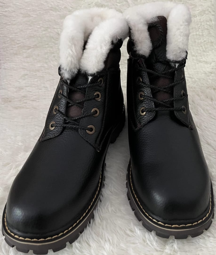 Customer photo review of Winterstiefel aus Leder | Mit herrlich warmem Wollfutter