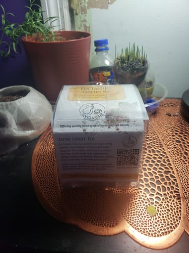 Customer photo review of 5 blend sample set with infuser