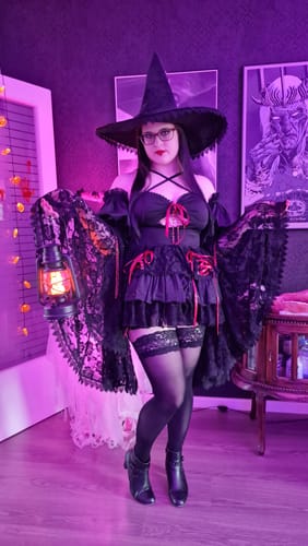 Customer photo review of Pre-Order Blood Moon Laced Witch Dress