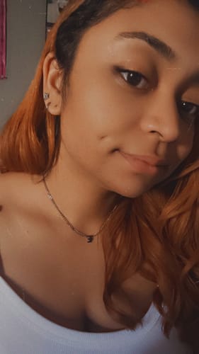 Customer photo review of My Huggies Hoop Earrings