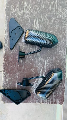Customer photo review of F1 Universal Wing Mirror Carbon Fibre Style Jdm