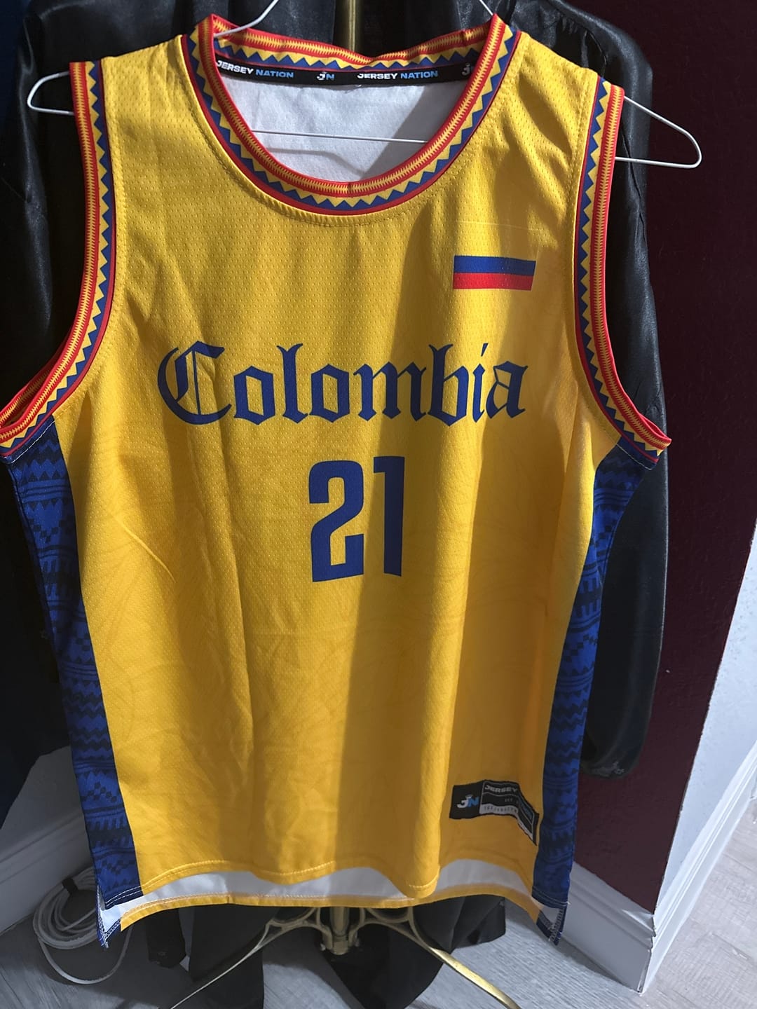 Customer photo review of Colombia Custom Basketball Jersey