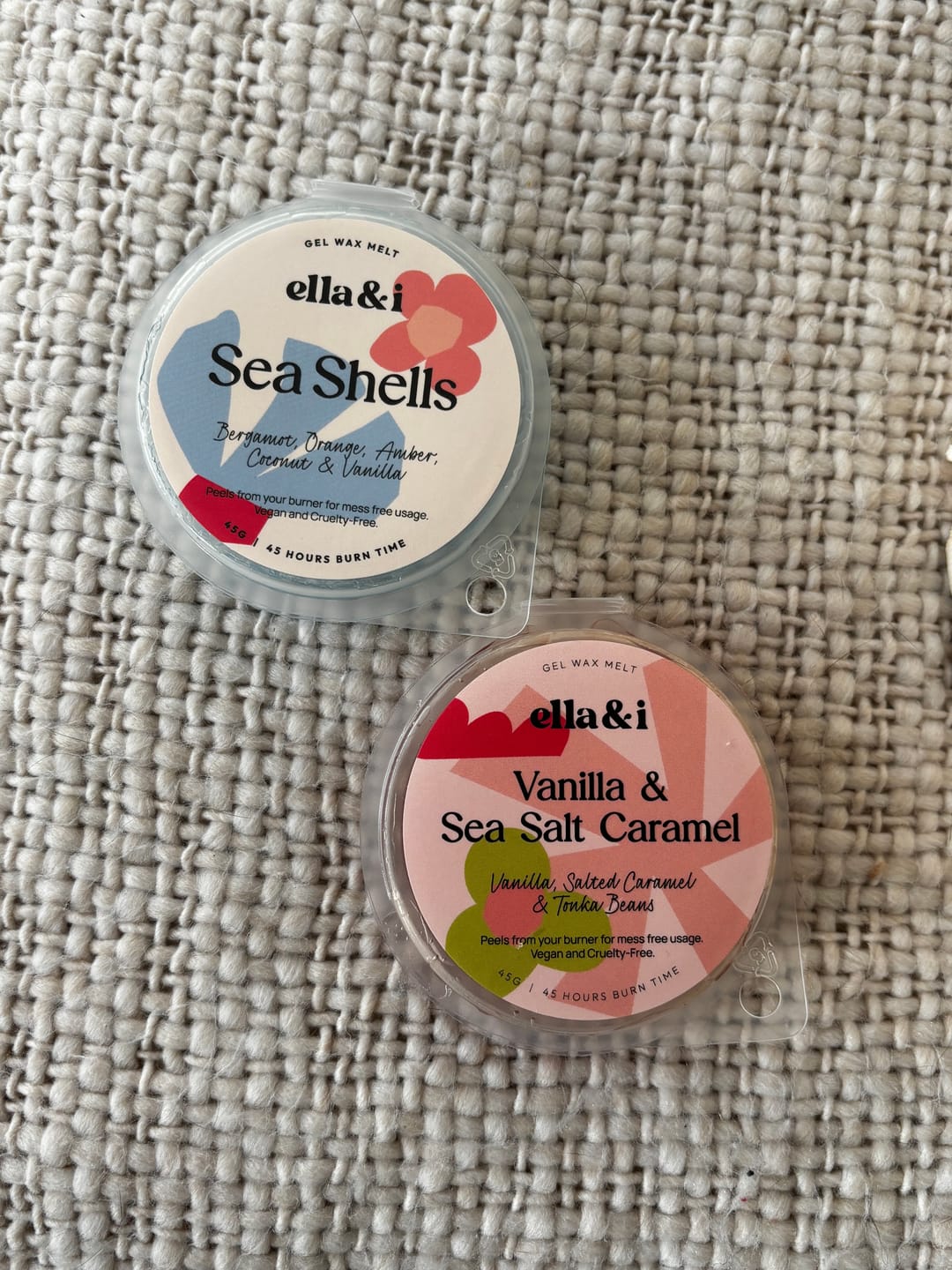 Customer photo review of Vanilla & Sea Salt Caramel Gel Melt