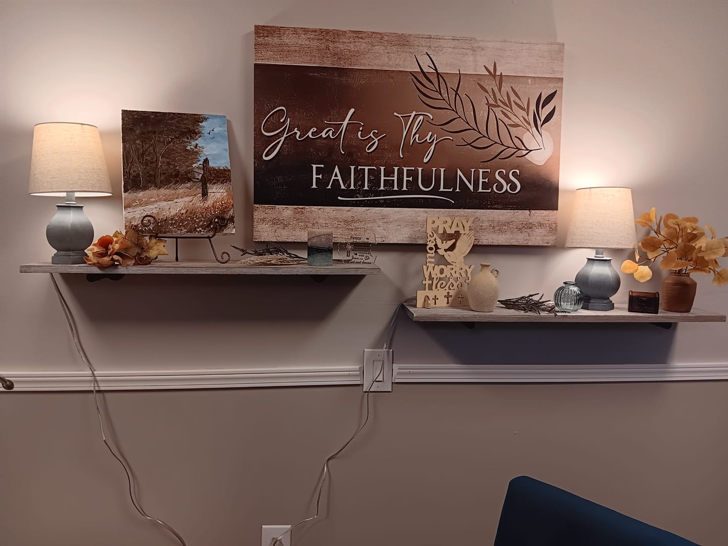 Customer photo review of Christian Art: Great Is Thy Faithfulness Wall Art Canvas Print, Christian Wall Decor