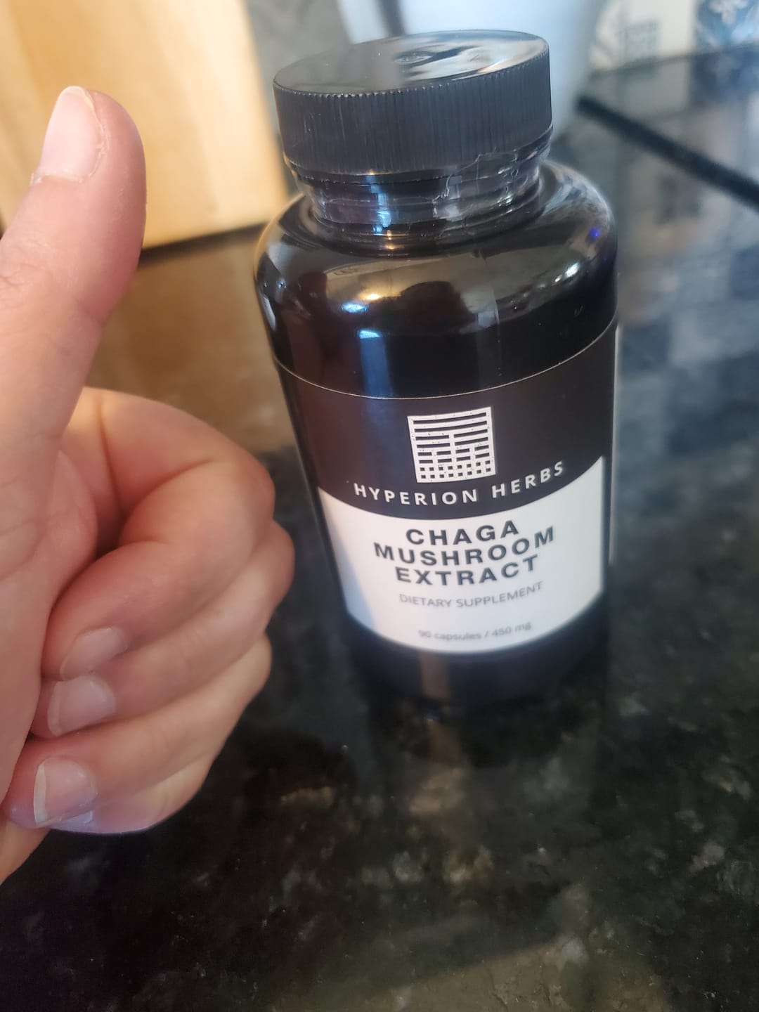 Customer photo review of Chaga Mushroom Extract Capsules