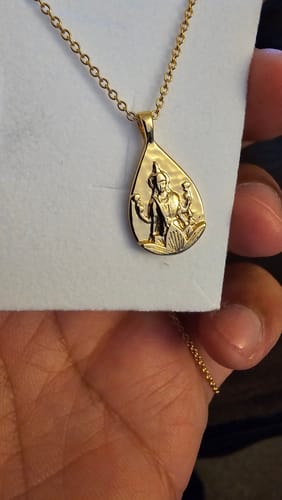 Customer photo review of Goddess Lakshmi Necklace