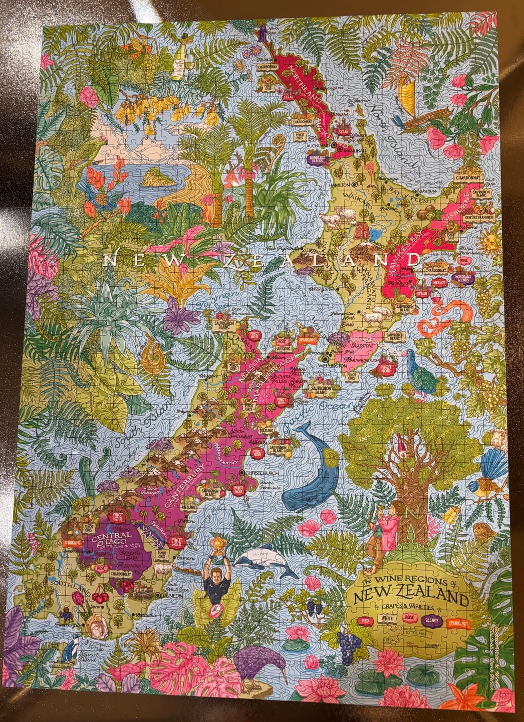 Customer photo review of Wine Puzzle - New Zealand