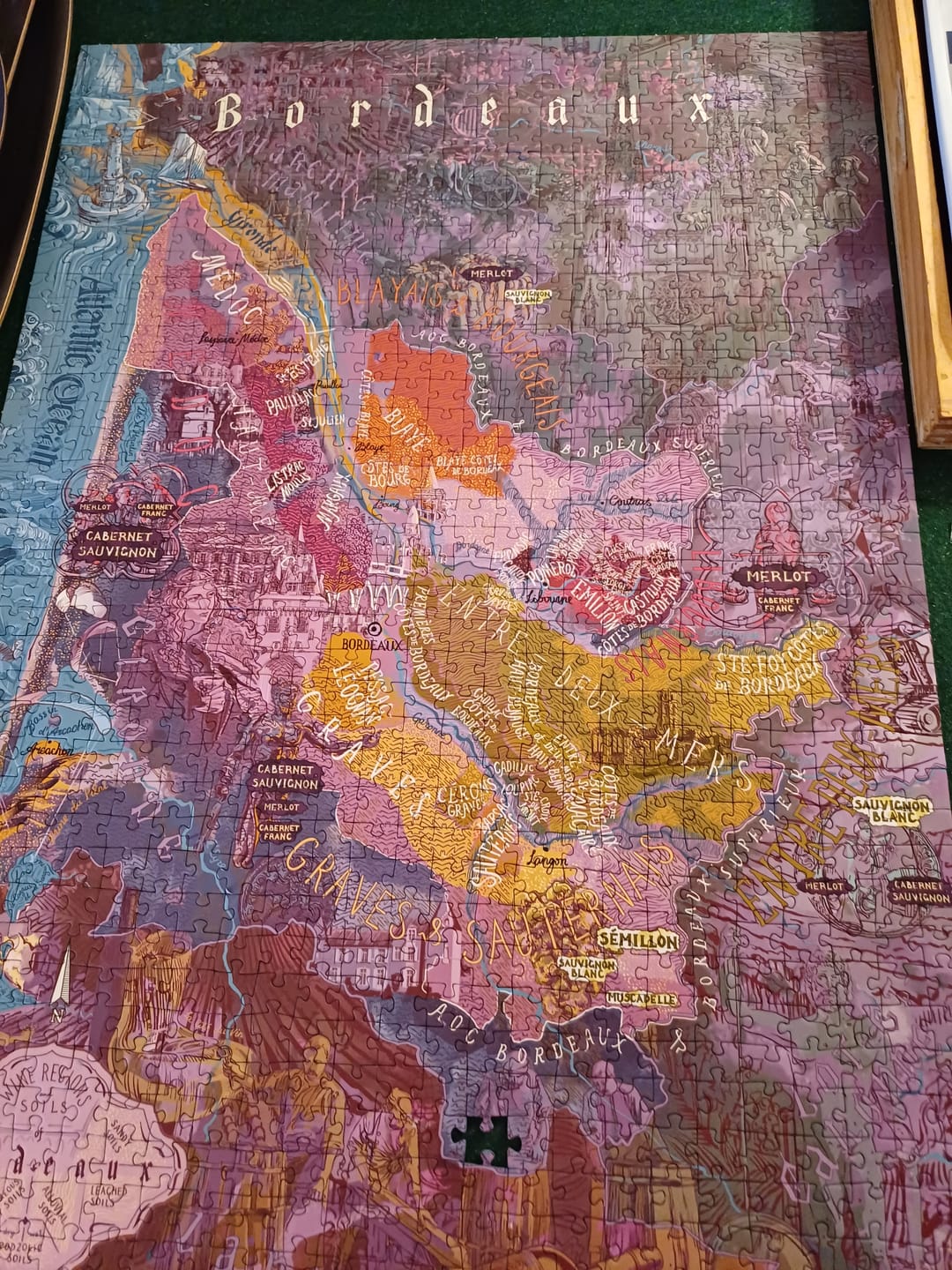 Customer photo review of Wine Puzzle - Bordeaux