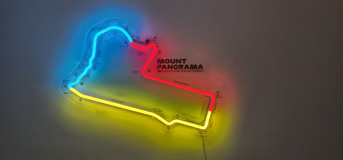 Customer photo review of Your Custom Neon Race Track