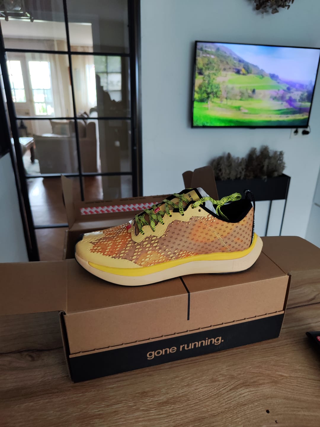 Customer photo review of one more, yellow personality.