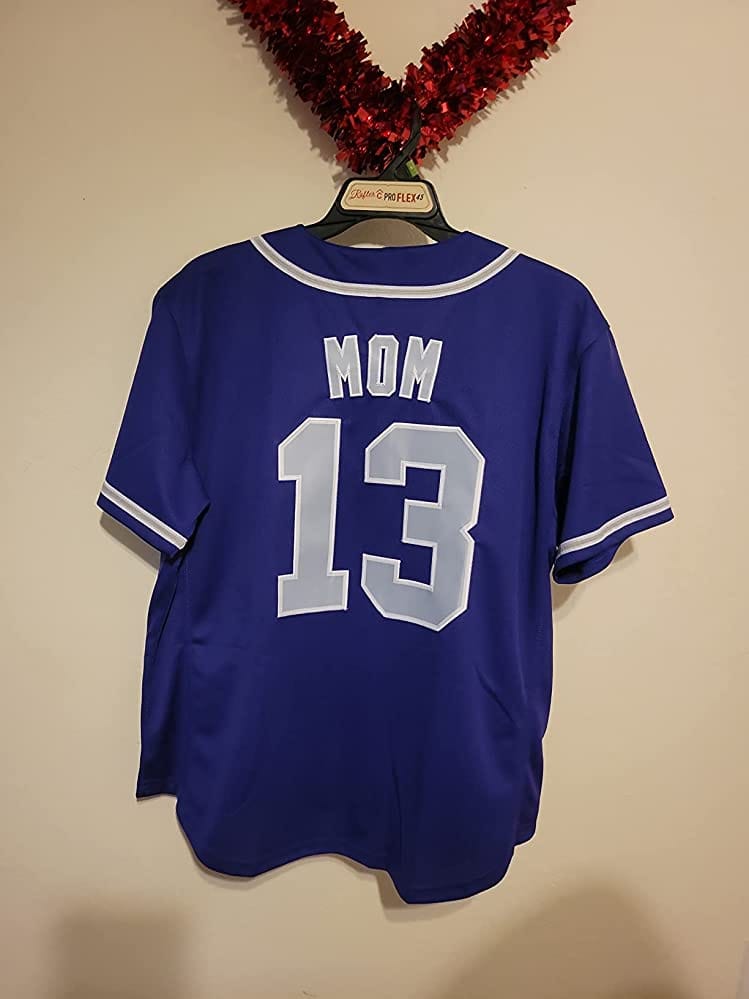 Customer photo review of Custom Royal White-Light Blue Hook Classic Style Authentic Baseball Jersey