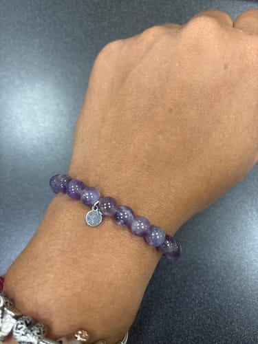 Customer photo review of Amethyst Bracelet