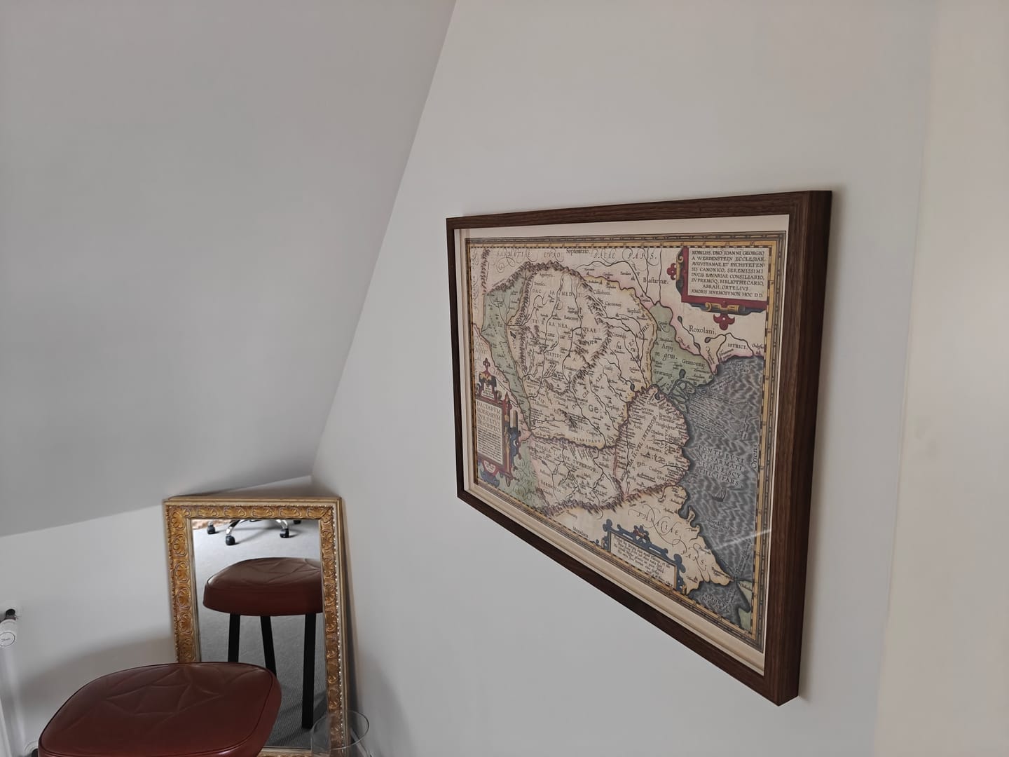 Customer photo review of Old Map of Romania and Bulgaria by Ortelius, 1603: Danube River, Carpathian Mountains, Black Sea, Dacia, Moesia