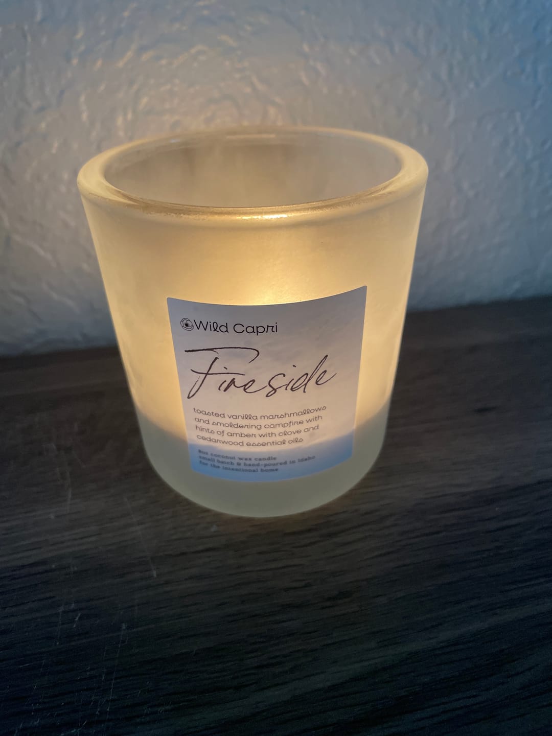 Customer photo review of Fireside Candle
