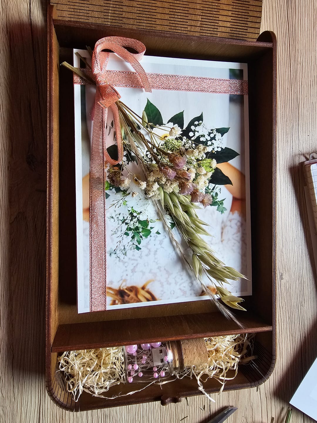 Customer photo review of 5 x 7 yoga photo box + compartment