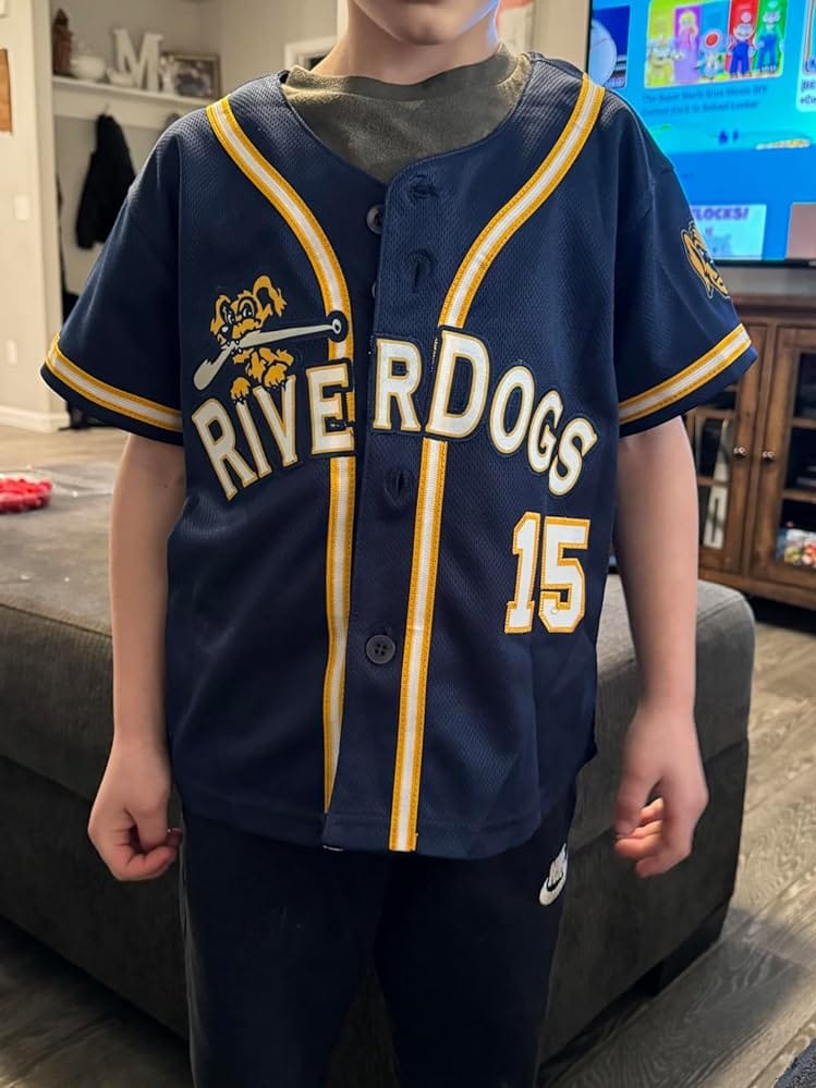 Customer photo review of Custom Royal White-Light Blue Hook Classic Style Authentic Baseball Jersey