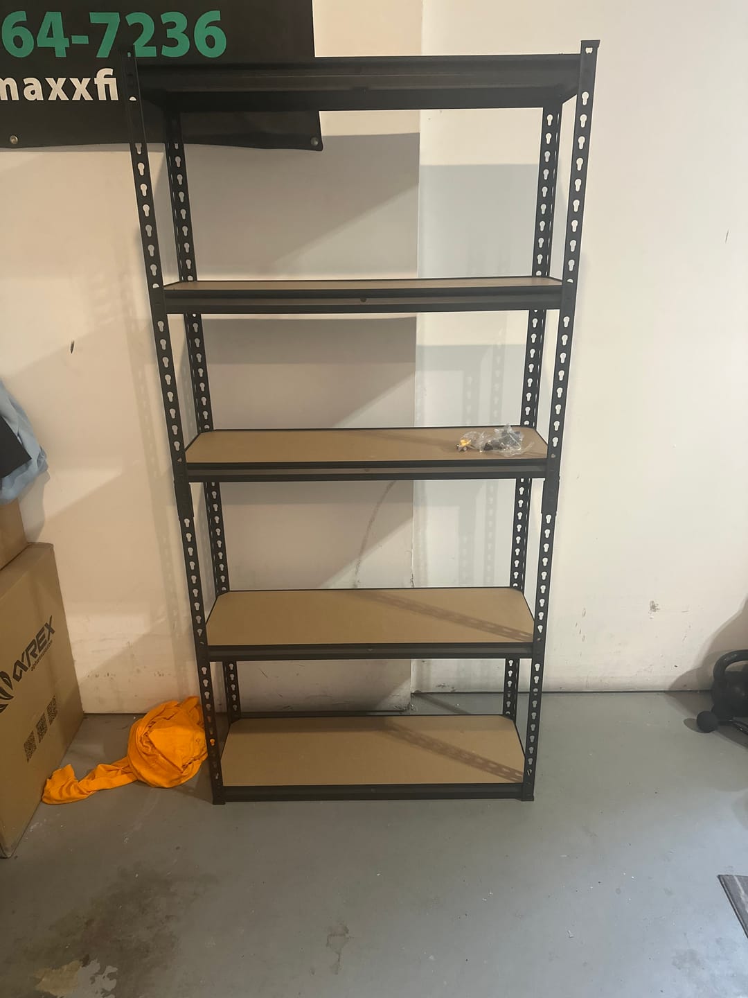 Customer photo review of REIBII 72"H Metal Storage Shelves, 2000 Lbs Adjustable Garage Shelving Unit, Utility Rack for Pantry Kitchen