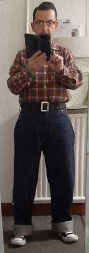 Customer photo review of Lot 807 1930s Selvedge Denim Jeans