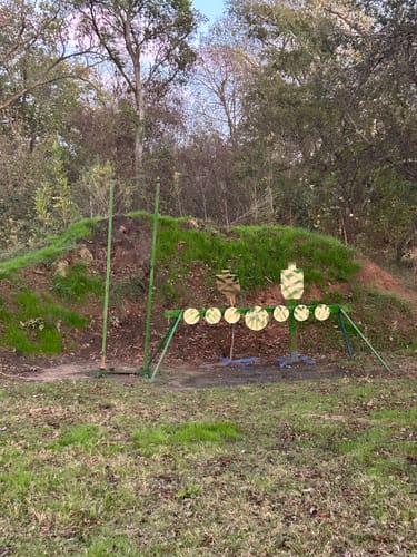 Customer photo review of H Shape Adjustable Paper Target Stand Base - 1 PACK