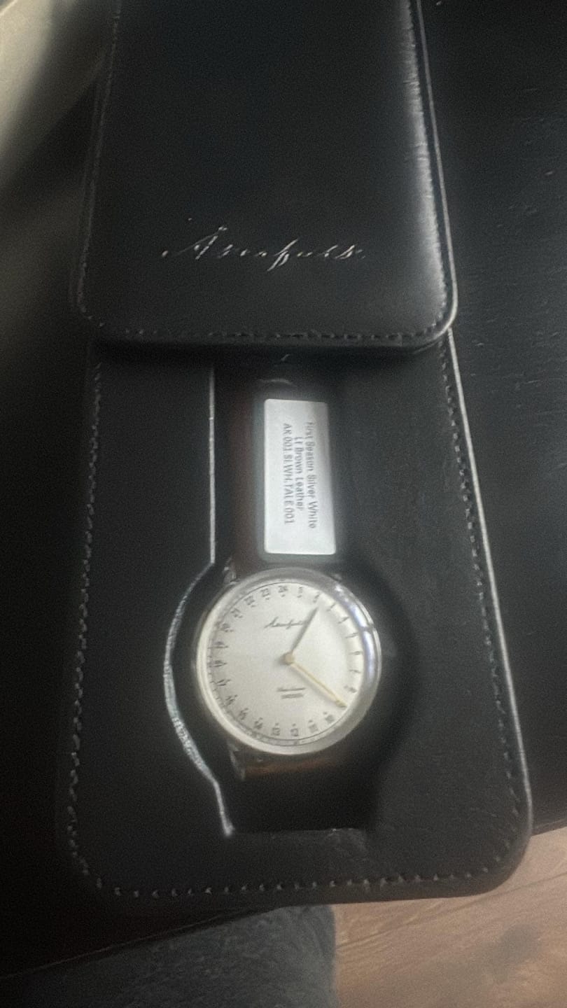 Customer photo review of First Season Silver White with Lt Brown Leather