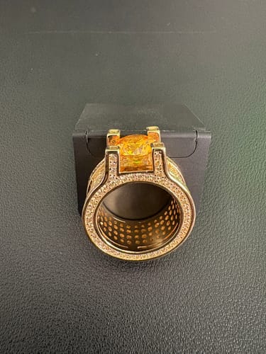 Customer photo review of 13.4 Carat Canary Gold Luxury Ring