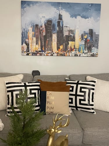Customer photo review of Accent Velvet Pillow Case 50cm x 50cm