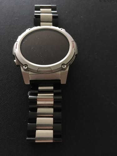 Customer photo review of Bracciale a acciaio nero/argento