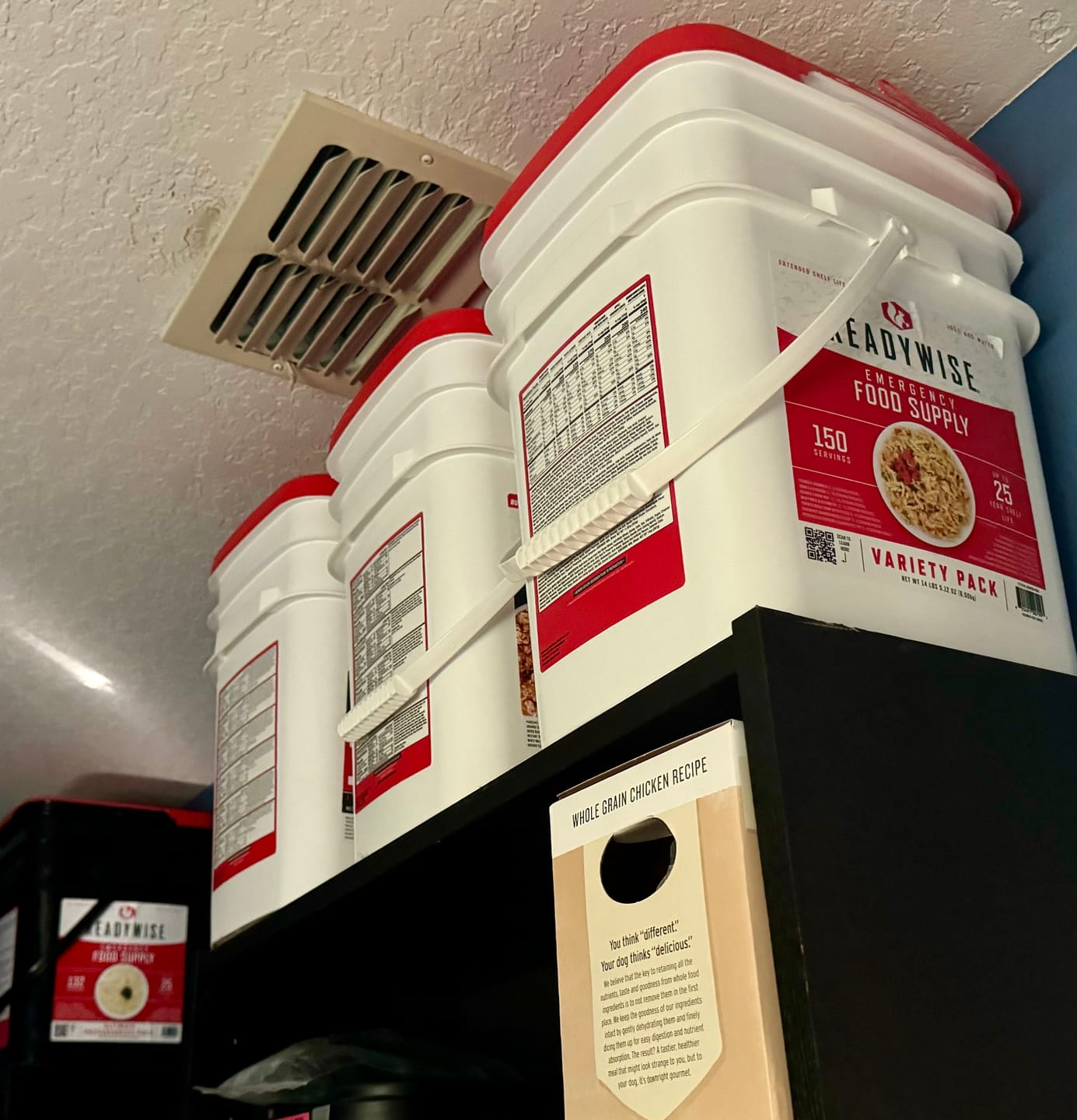 Customer photo review of Emergency 1 Month Supply - 2 Bucket Bundle