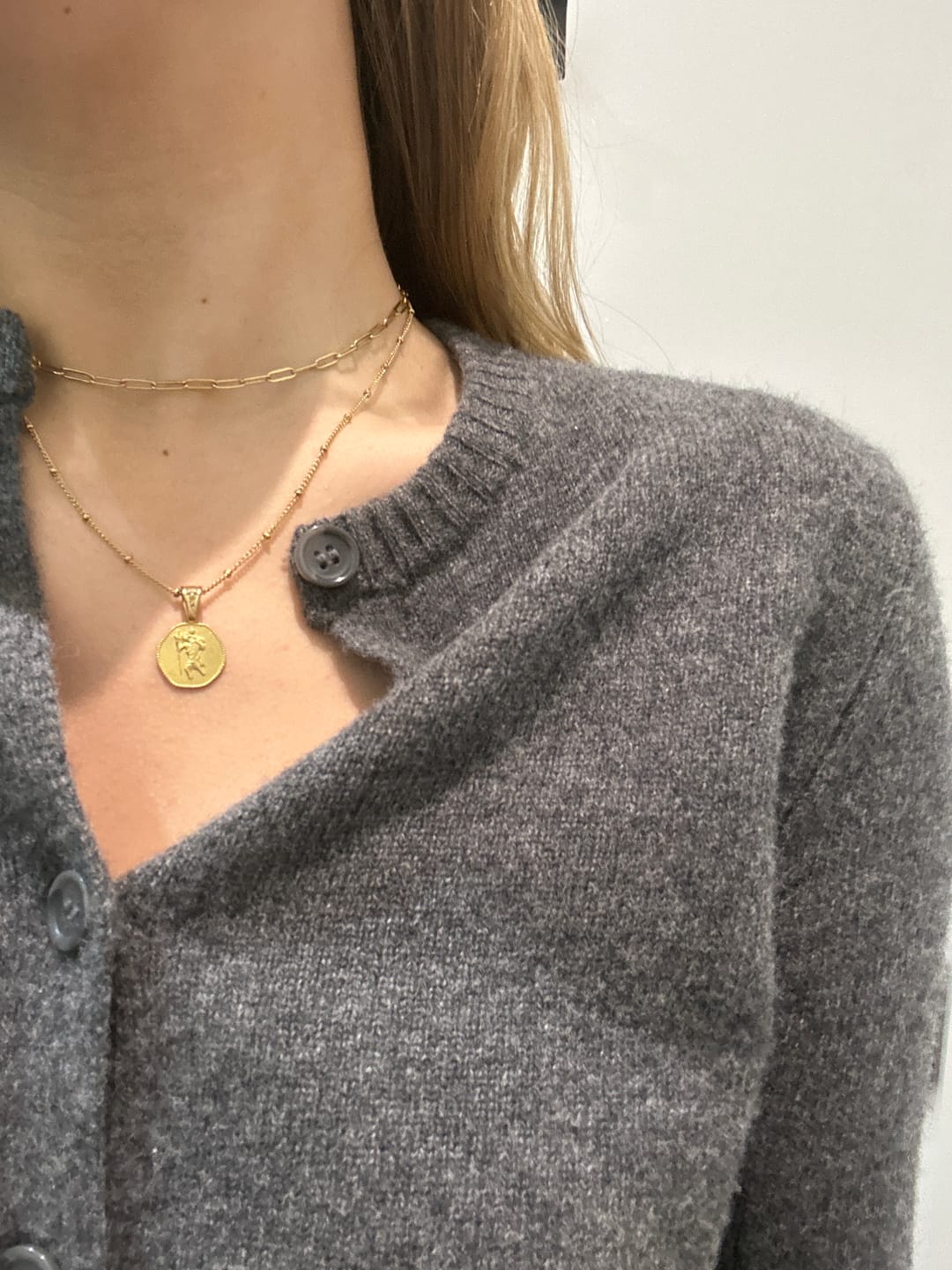 Customer photo review of St. Christopher Necklace - Stay Safe Wherever You Go