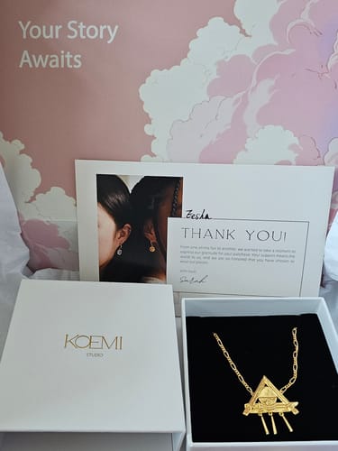 Customer photo review of Swordsman Necklace