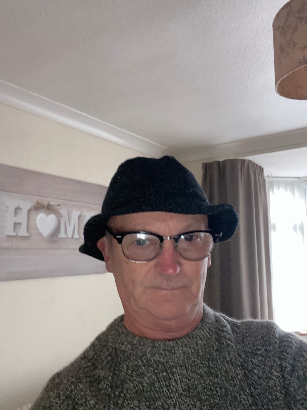 Customer photo review of Pork Pie Hat Tweed