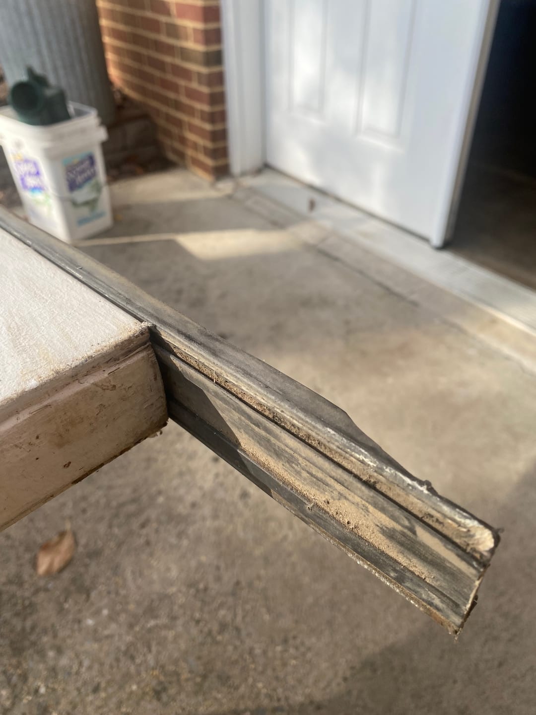 Customer photo review of Pease Slide-On Steel Door Sweep