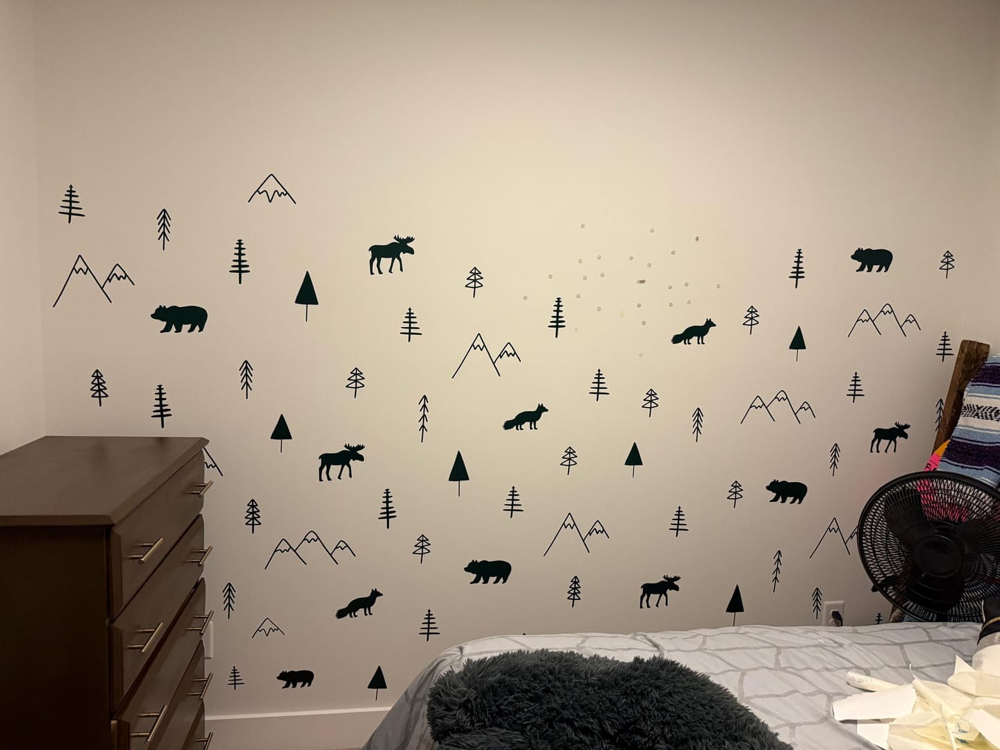 Customer photo review of Wilderness Wall Decals