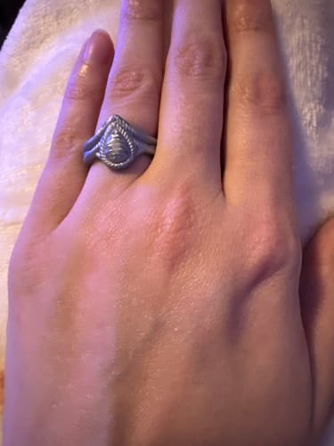 Customer photo review of Silicone Ring Pear Diamond Collection - Stylish Design, U.S. Patent
