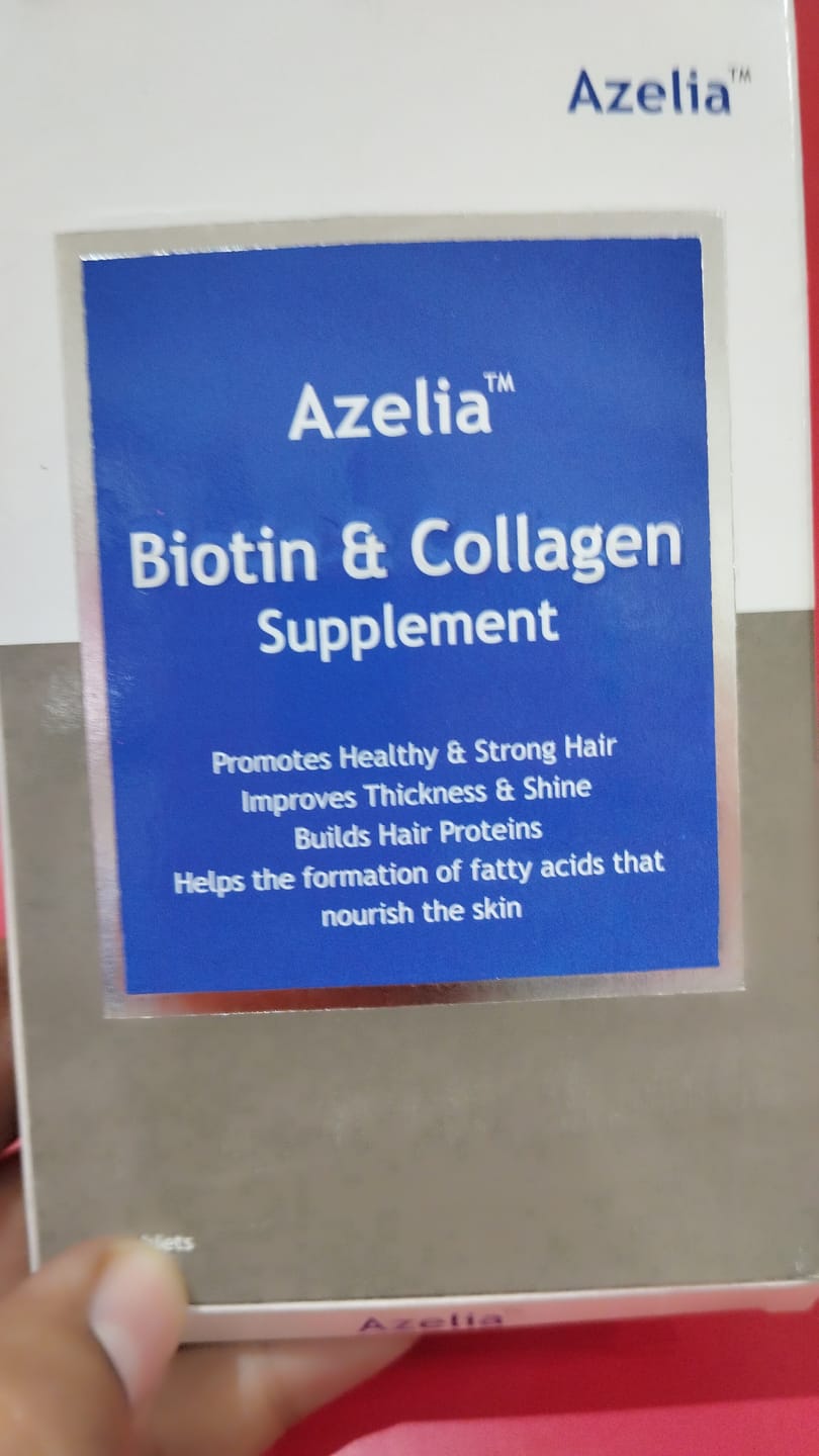 Customer photo review of Azelia Biotin & Collagen Supplements