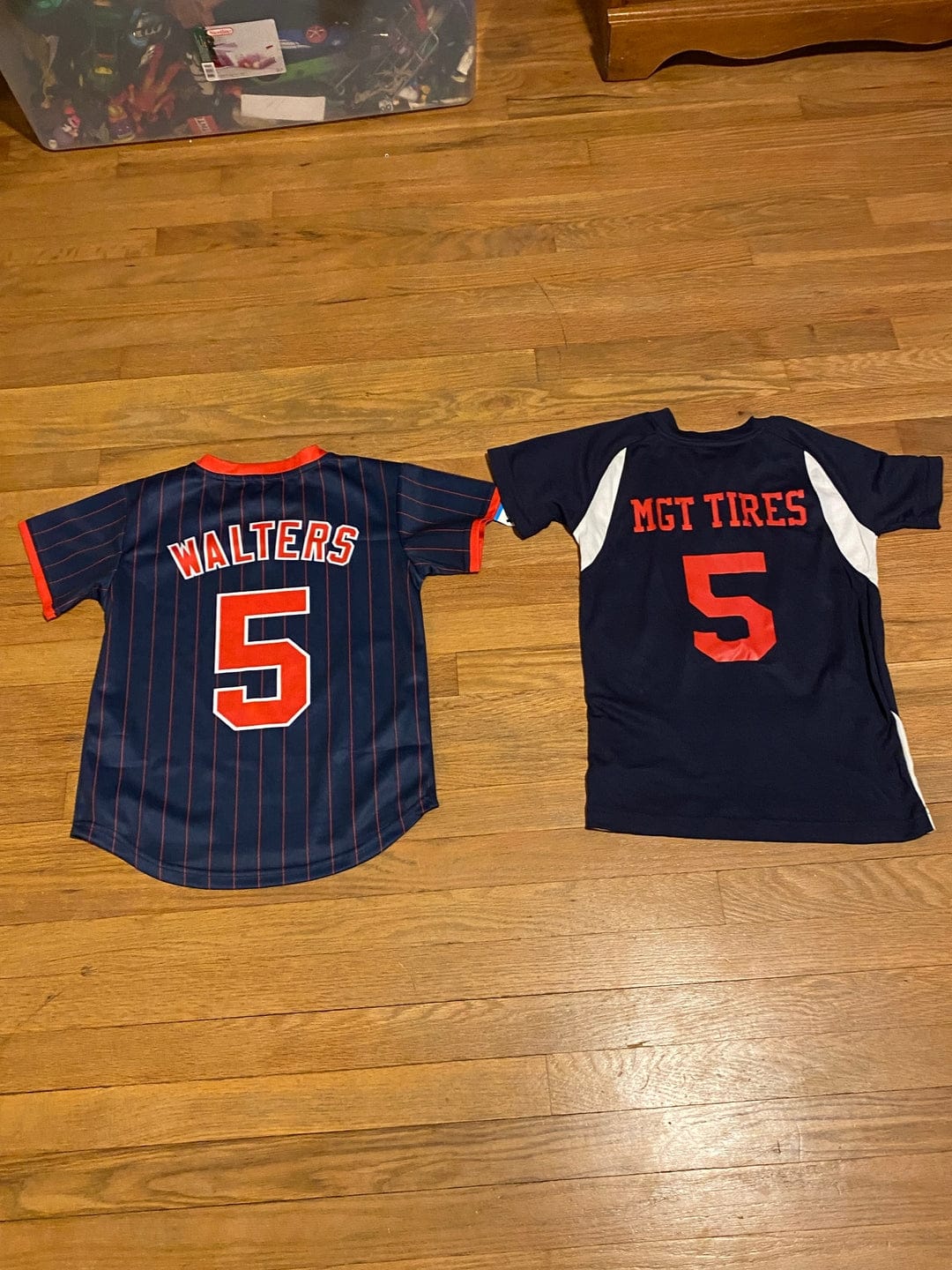 Customer photo review of Custom Black Old Gold Classic Style Authentic Baseball Jersey