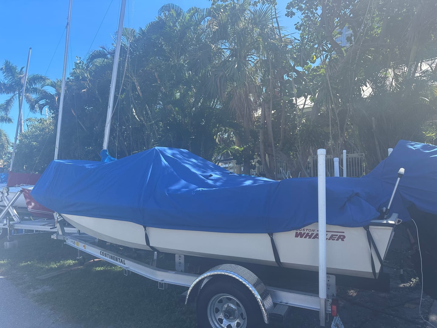 Customer photo review of Boston Whaler Classic 17' Custom-Fit Boat Cover (1963-1999)