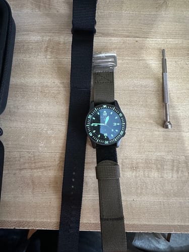 Customer photo review of Glomar Explorer - Hook And Loop Watch Strap