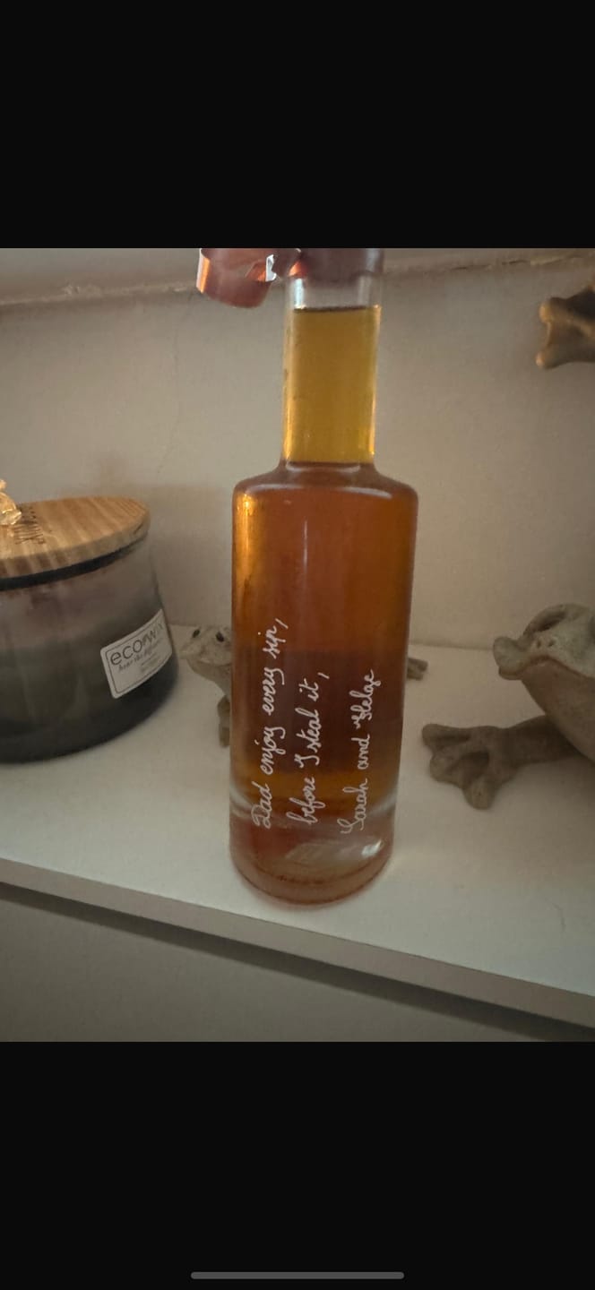Customer photo review of Whisky Liqueur 35% ABV