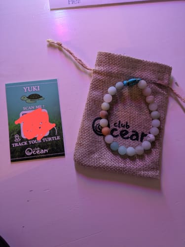 Customer photo review of Turtle Tracking Bracelet